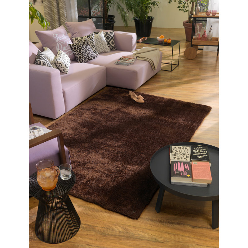 Soft Solid Colour Hand Woven Area Rug, Square 190cm