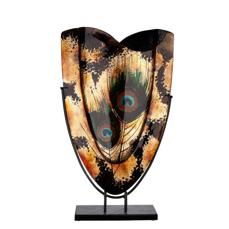 Gillenwater Handmade Glass Floor Vase, 58cm H x 35cm W x 12cm D