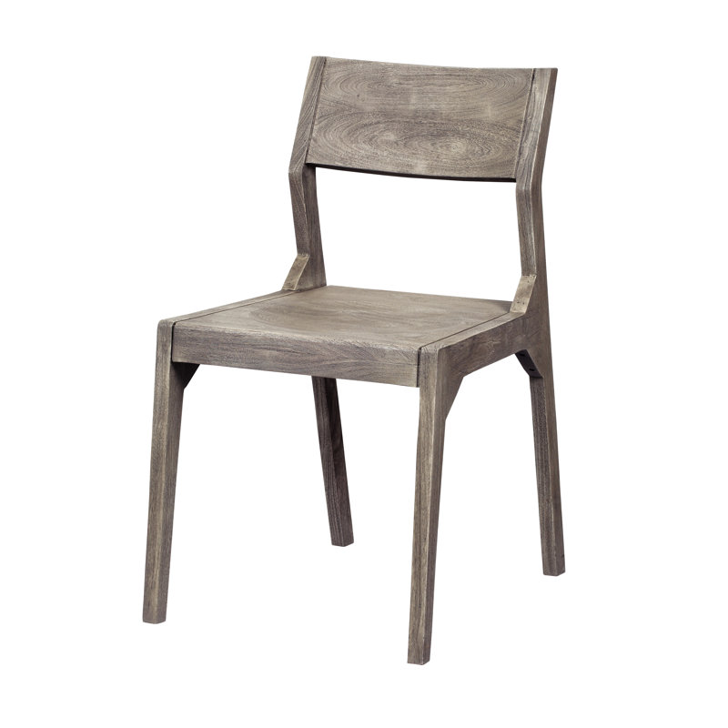 Ambriz 18.5" H Acacia Side Chair
