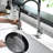 Contemporary Single Handle Lever Kitchen Faucet With Pull Down , , Spring - Down, Multifunctional, Easy Installation Commercial Hole Sink Finish, To Operate, Multifunctional Water Outlet-1031754355