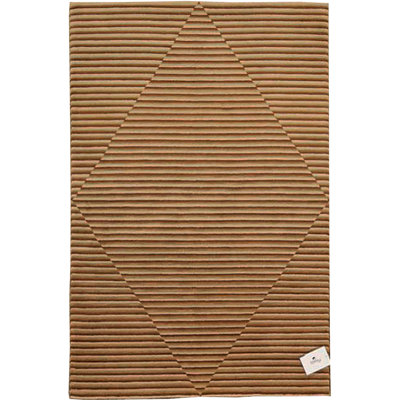 Hand-Knotted High-Quality Brown and Beige Area Rug
