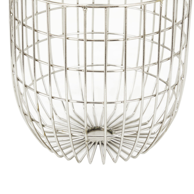 Ensemble 2 pièces de paniers, H 14,2 po x l 11,05 po x P 11,1 po, Argent