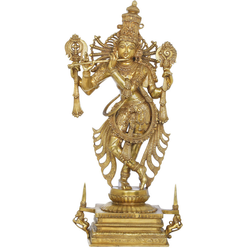 Tribhang Murari Chaturbhujadhari Krishna, avec la couronne Kirtimukha