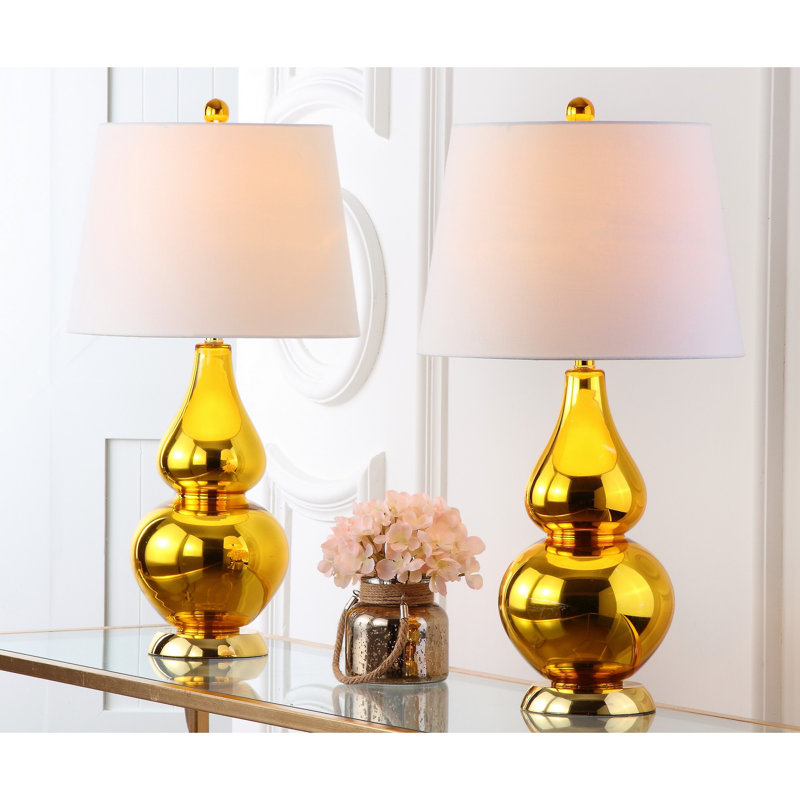 Moriarty Ceramic Table Lamp, Gold