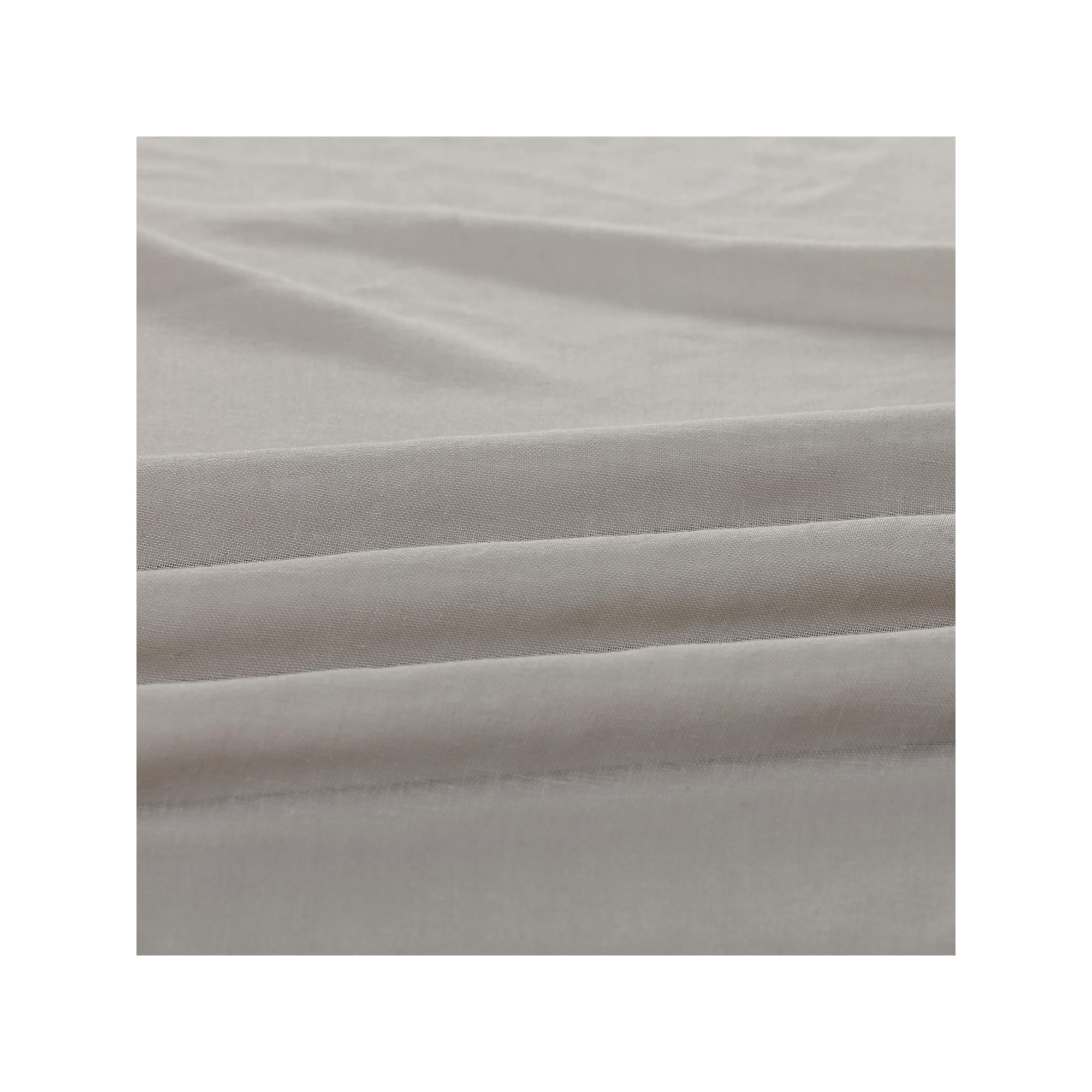 Larsa Sheer Linen Blend Curtain, Tumbleweed, 50" W x 108" L