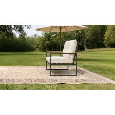 Ensemble de fauteuil de patio en acier toutes saisons avec coussins améliorés