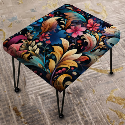 Nomadic Vibes Paisley Pattern - Paisley Rectangle Ottoman
