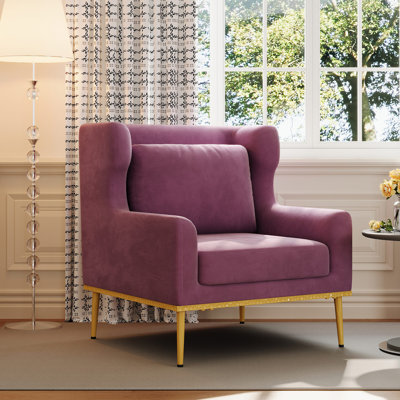 Chaise avec accoudoirs moderne en velours et fauteuil de lecture pour canapé, salon, chambre à coucher ou coin lecture