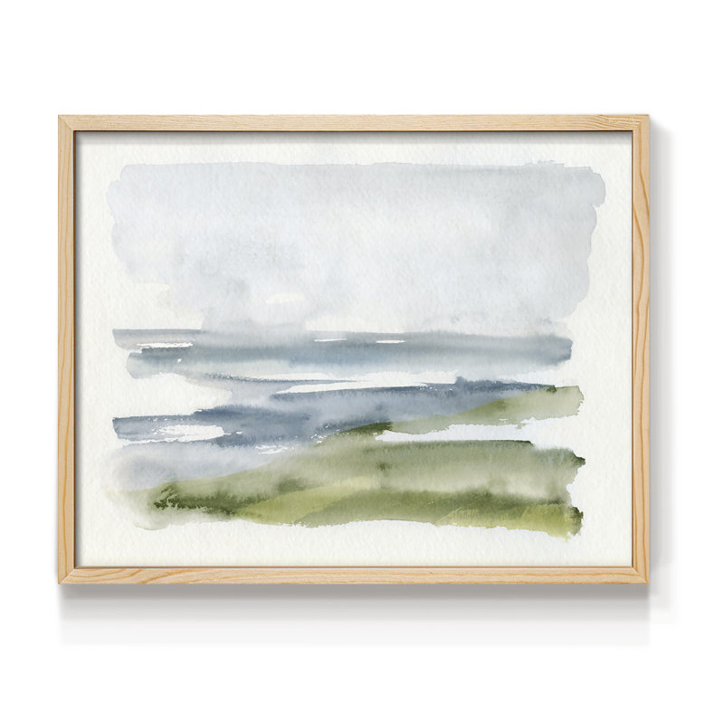 Coastline Splash I -Framed Print - Restickable