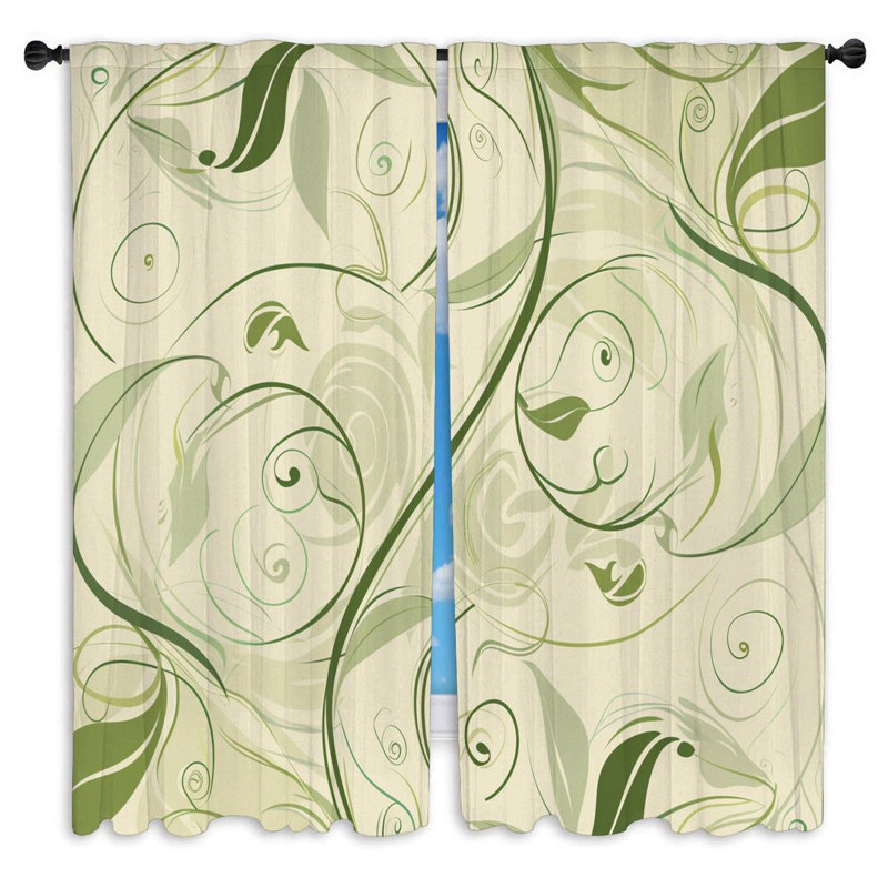 Paire de rideaux obscurcissant en polyester Tanyu, L 40 po x L 82 po