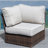 Widener Fully Assembled 2 - Person Seating Group with Cushions All-weather Wicker Sectional-823962753