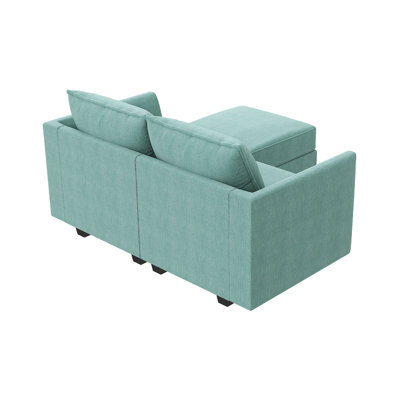 Upholstered L-Shaped Sectional Reversible
