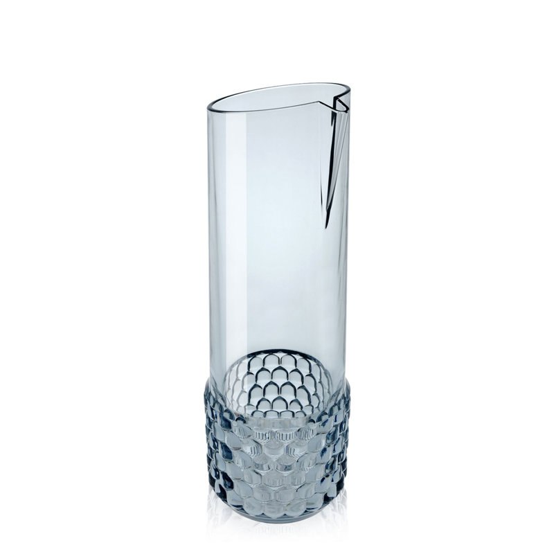 Jellies Transparent Or Mass-dyed Thermoplastic Technopolymer Drink Carafe, Light Blue