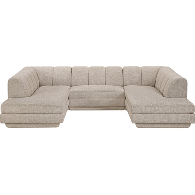 Tissu rembourré 3 pièces Landis Canapé modulaire modulaire