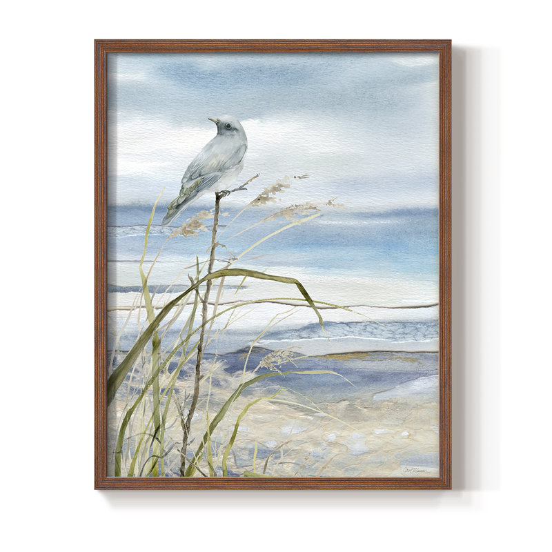 Seaside Rest I, reproduction encadrée - bois massif, H 20 po x l 16 po, Brun