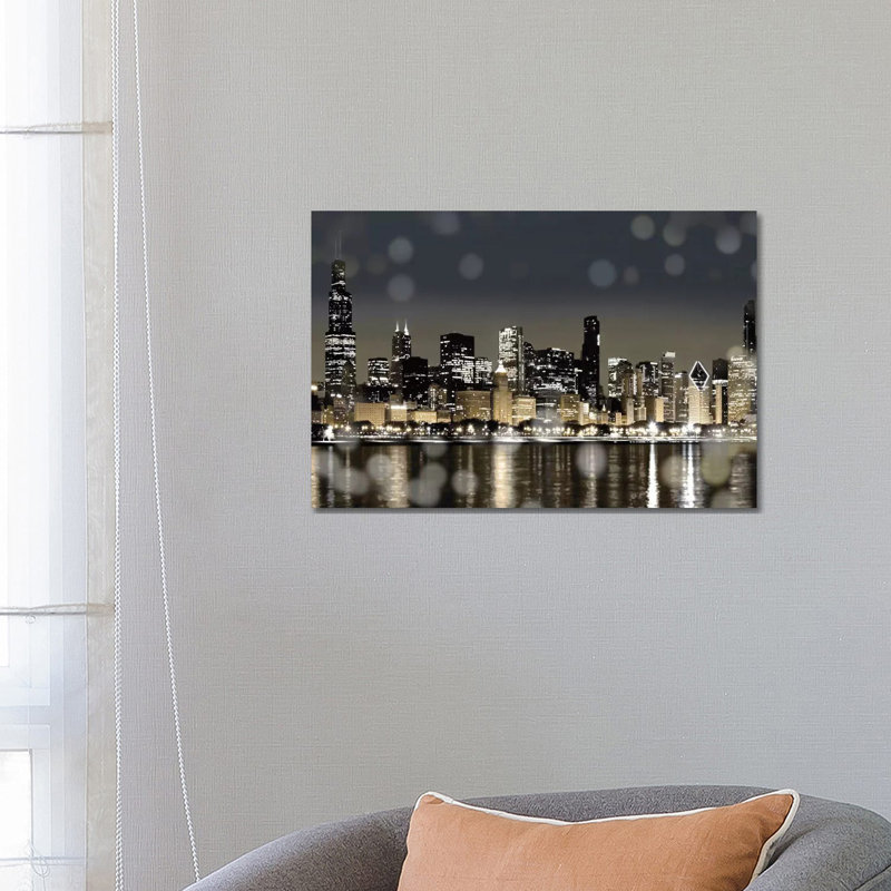 Chicago Nights I by Kate Carrigan - Print on Canvas, 66.04 cm H x 45.72 cm W x 1.91 cm D, Wrapped Canvas