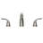 Widespread 2-handle Bathroom Faucet with Drain Assembly
