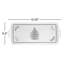 Pimpernel Christmas Tree Melamine Sandwich Tray 15X6.5"