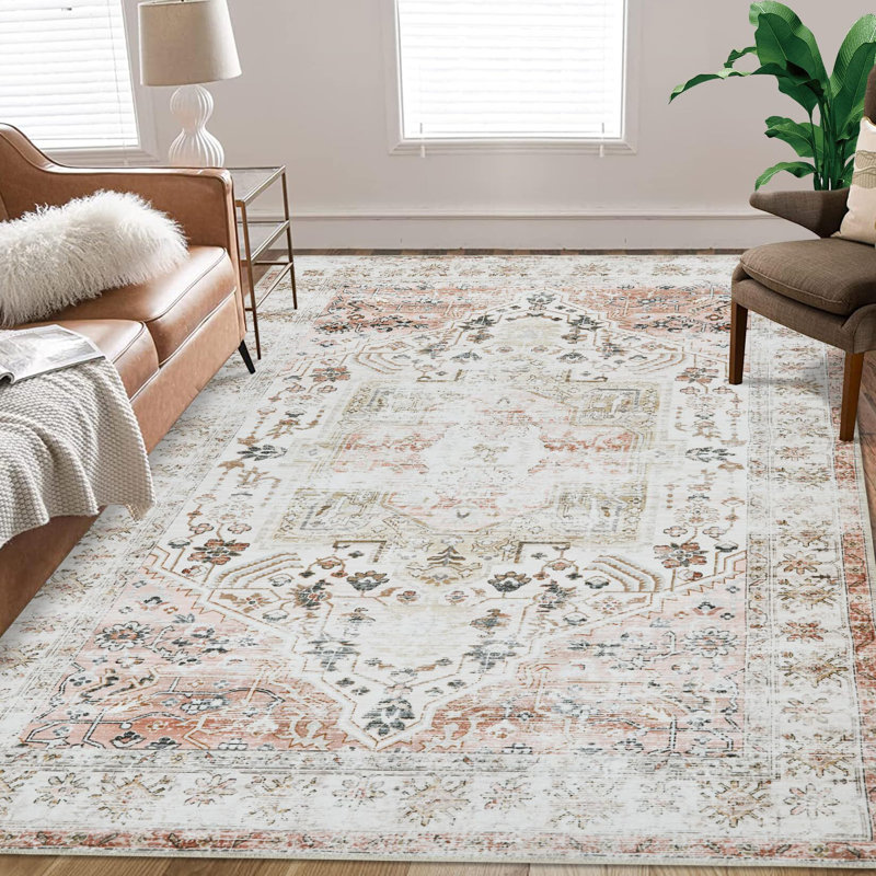 Washable Area Rug 9X12 Bohemian Rug