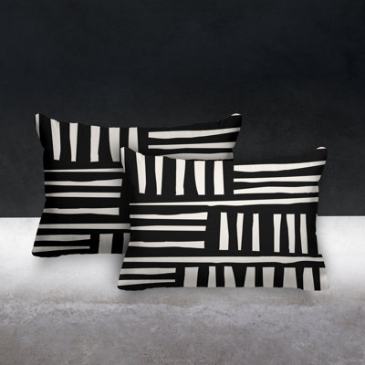 No Decorative Addition Outdoor Reversible Throw Pillow