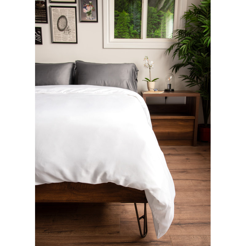 Housse de couette simple Simply Eco Simply Eco, Housse de couette pour très grand lit, Blanc