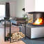 Turin 90cm W Metal Log Rack