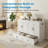 Queen Murphy Bed Cabinet With Charging Station With Mattress -1200lbs Capacity, Extra Storage & Usb Ports-1876370969