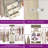 41"-107" Closet System With 6 Drawers And 8 Rods（Can Be Cut To Fit）-158276856-158276803