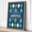 Argyle Pattern Geometric - Wrapped Canvas-1204328662-1204328480