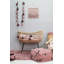 Hand Tufted Cotton Floral Area Rug in Canyon Rose/Dark Green