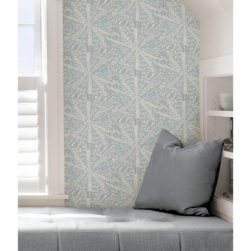 Papier peint adhésif soleil bleu marine, Bleu clair