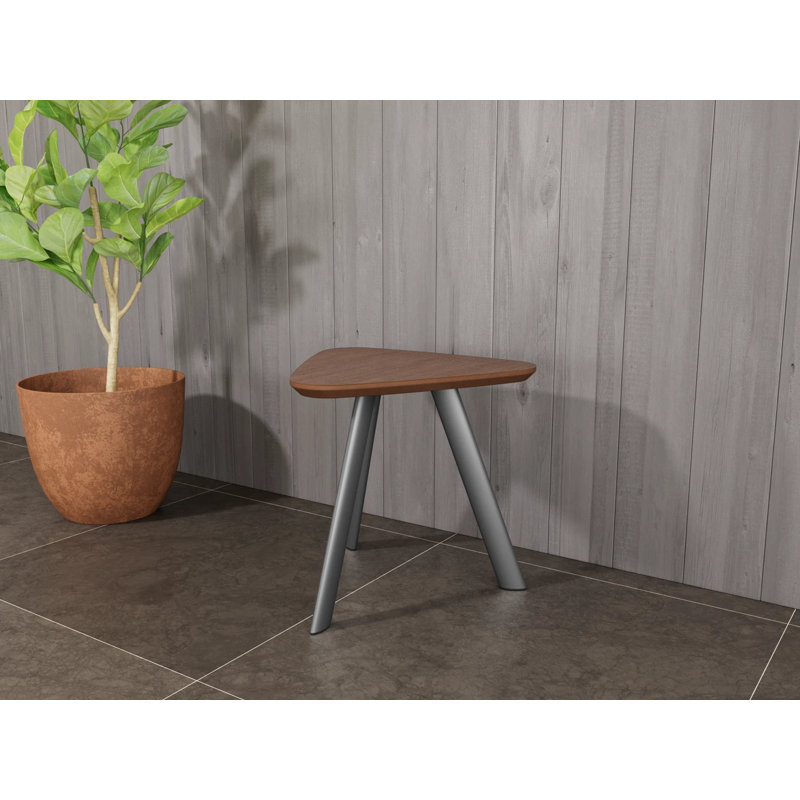 Plateau en stratifié haute pression Willow Lounge, Gris anthracite, Noyer Riftwood