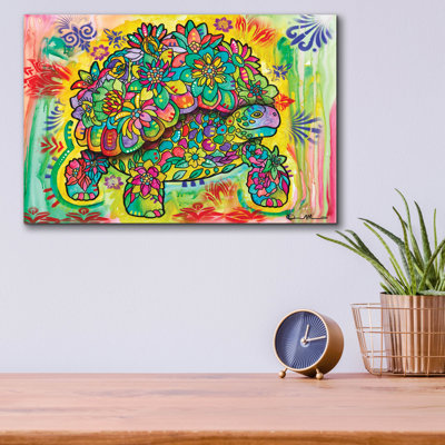 Earth Tortoise' by Dean Russo Acrylic Glass Wall Art