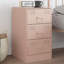 Raineri 34.5 cm W Steel Bedside Table-1814779887-1833133327