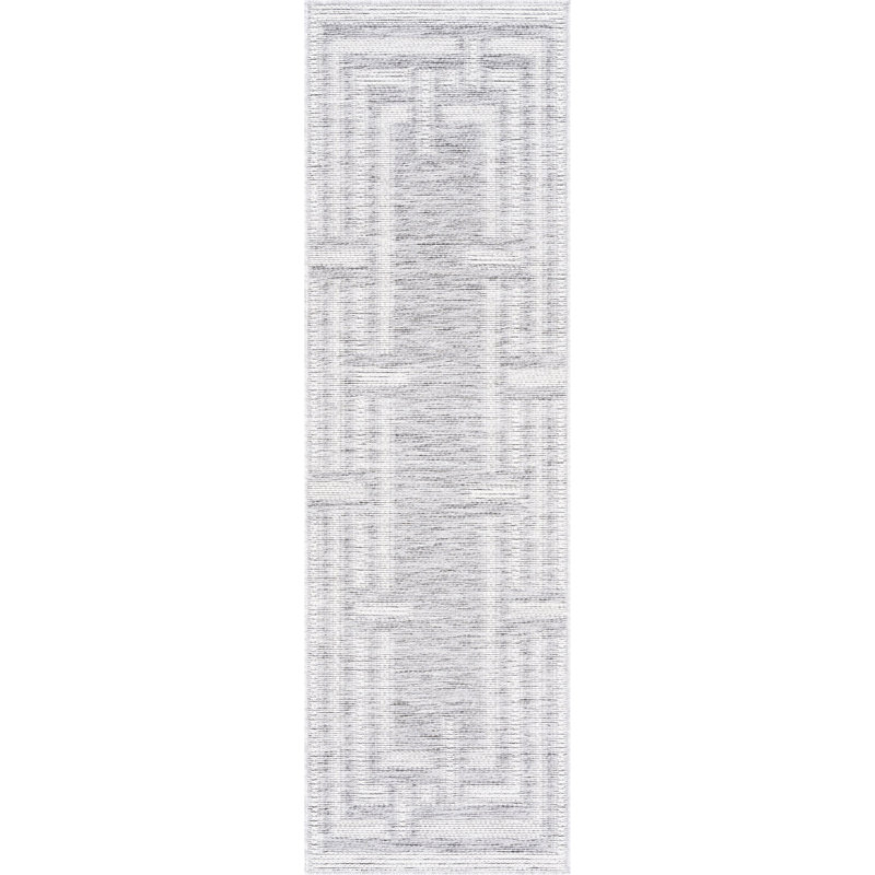 Tapis géométrique intérieur / extérieur, Tapis de couloir 2 pi 3 po x 7 pi 3 po