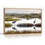 «Two Sandhill Cranes in Marsh Landscape», art mural sur toile-2077551036