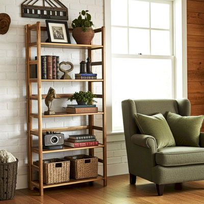 Jil 59" H x 27.5" W Wood Etagere Bookcase
