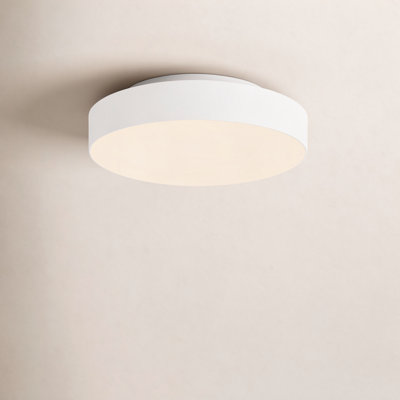 Chiedza 5-in Black dimmable LED Flush Mount