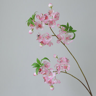 Ensemble de 3 fleurs de cerisier artificielles en plastique printemps été 32 po longues branches de fleurs à la vapeur Real Touch