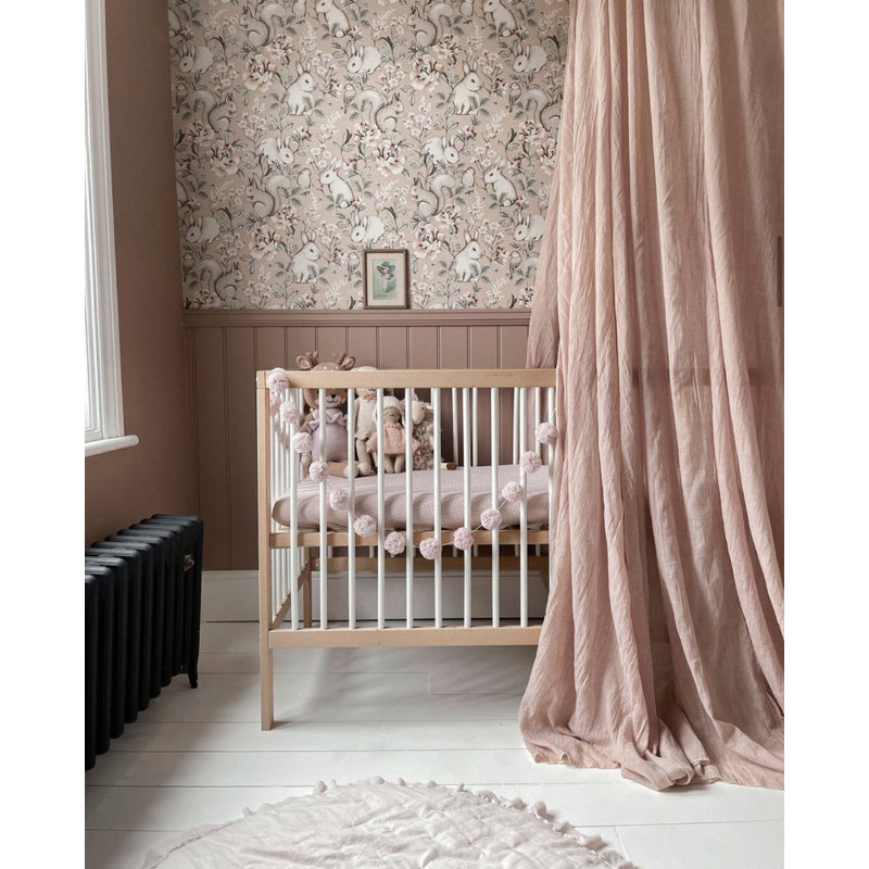 Mini Cot Bed, White Beech