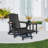 HDPE Adirondack Chair Patio Folding Fire Pit Chair with Cup Holder-109100887