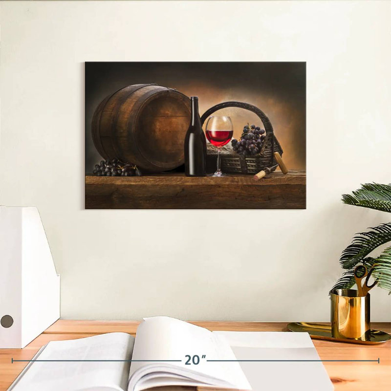 Baril de vin rouge Yarlin, H 8 po x l 12 po