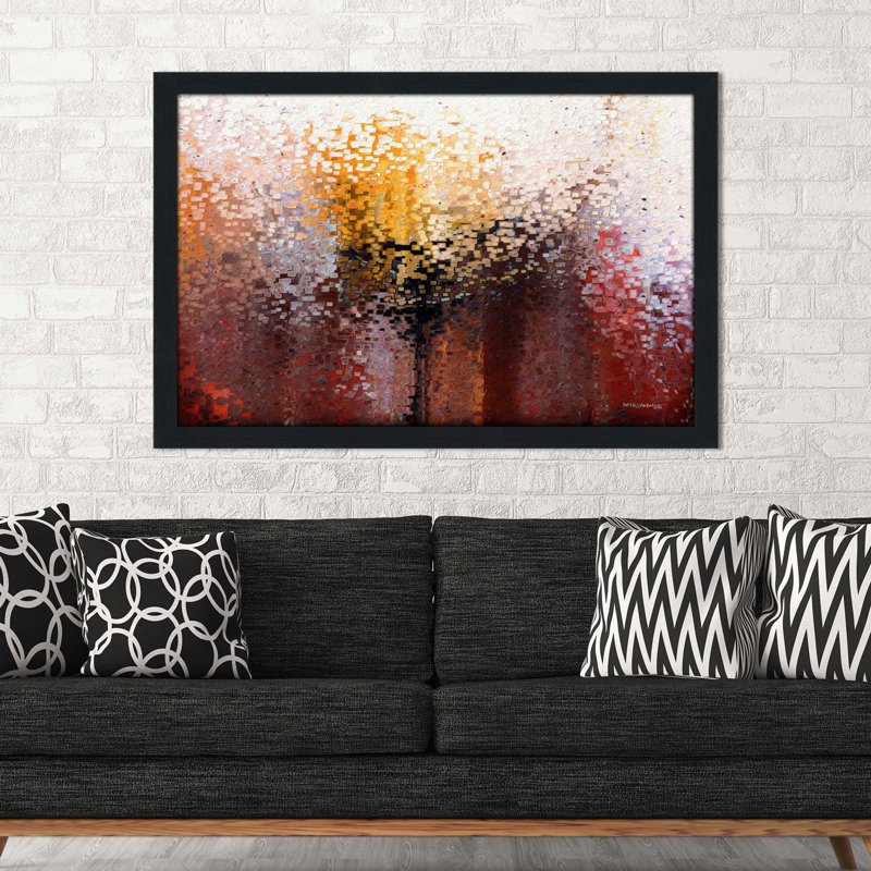 «A Stronghold, Nahum 1: 7» par Mark Lawrence, reproduction d'art, H 21,5 po x l 27,5 po x P 0,75 po, Cadre espresso