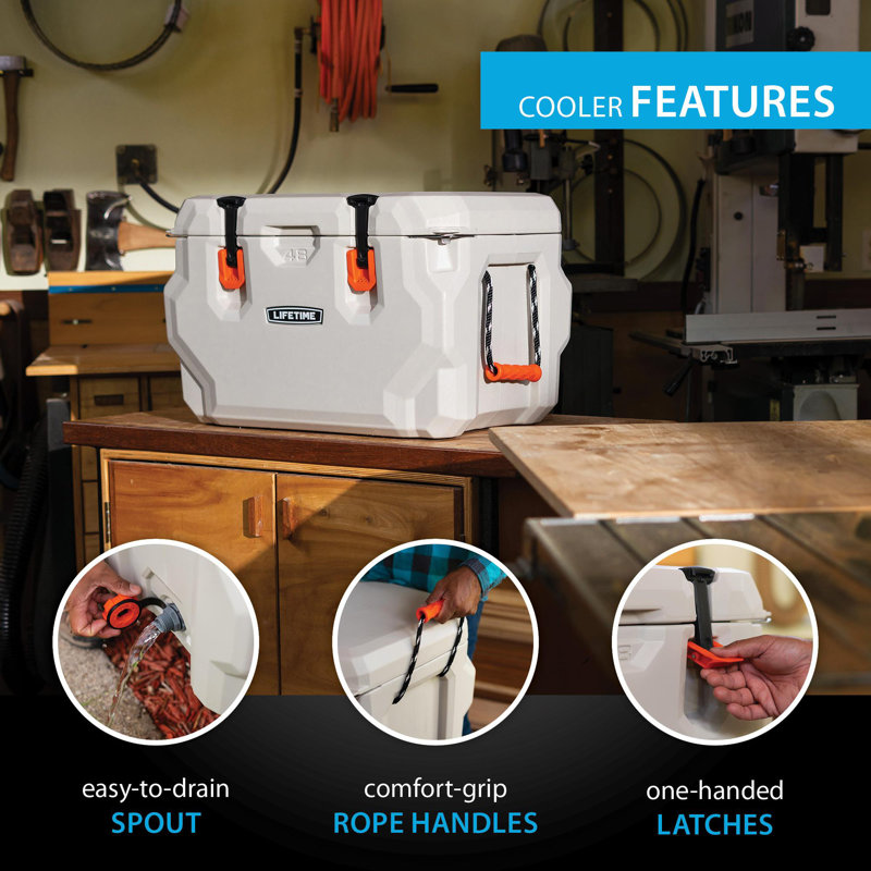 Lifetime 48 Quarts Ice Chest in Beige