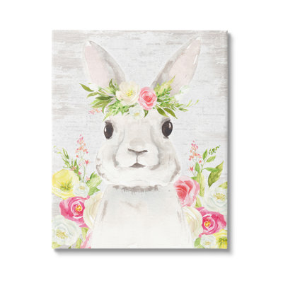 Art rustique, giclée encadrée noire avec motif floral
