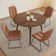 Round Dining Table Set, Mid Century Modern Small Round Dining Table Set, Saving Space (1table + Chairs)