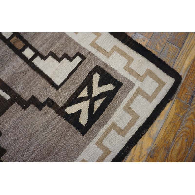 Hand Knotted Wool Geometric Area Rug