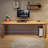 Burlywood rectangular solid wood desk-560817070