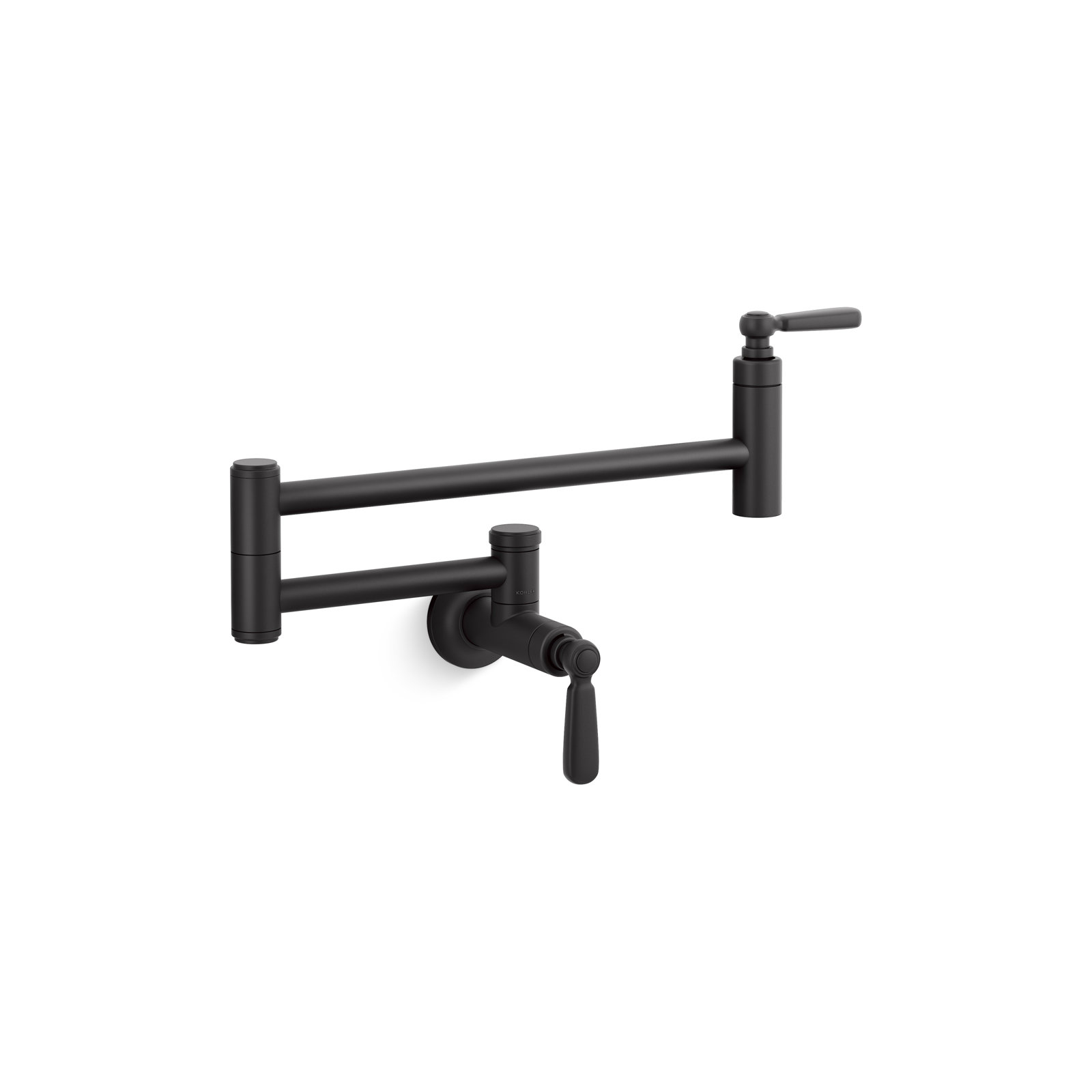 Edalyn Wall-Mount Pot Filler Faucet, Matte Black