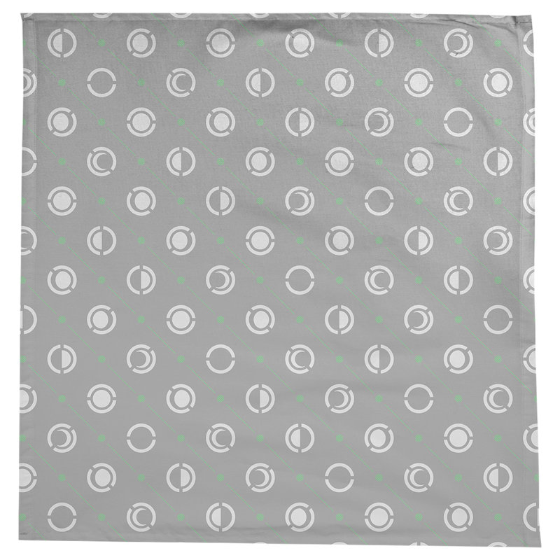 Nappe des phases de lune classiques, Gris / vert / blanc